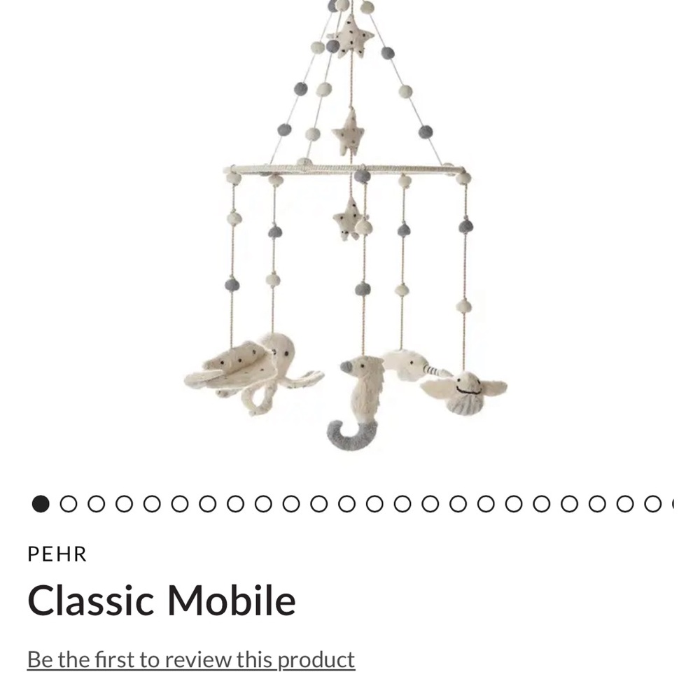 Pehr Classic Mobile - Cream and Gray Nursery Hanging Mobile